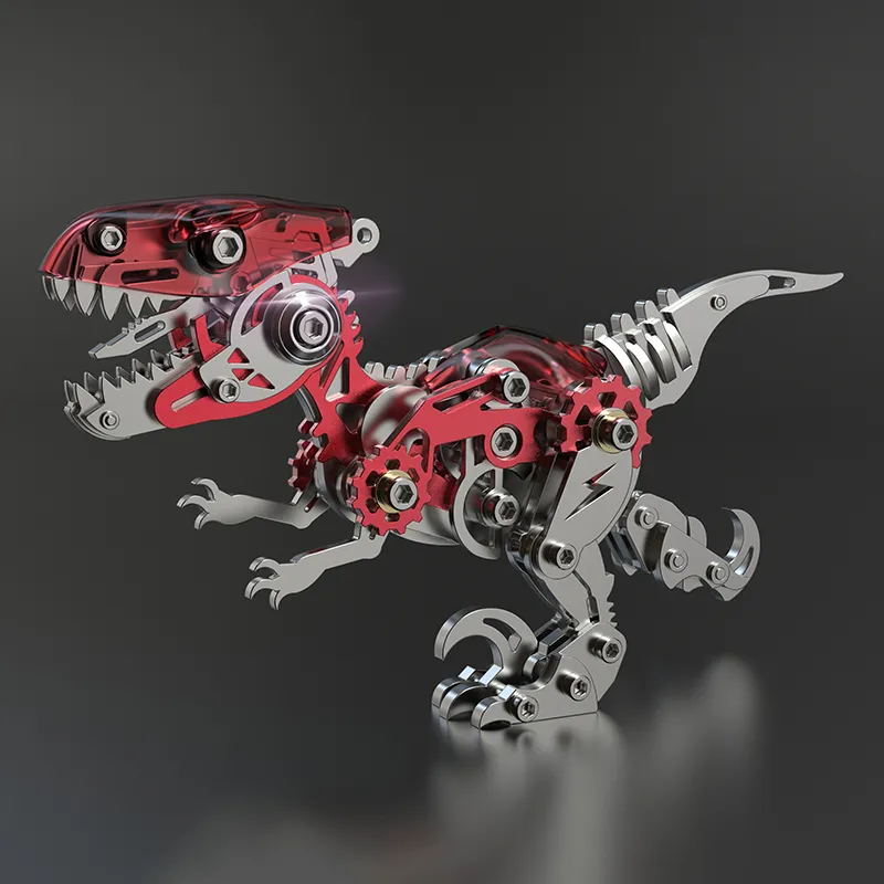 3D metal puzzles series Mechanical Velociraptor